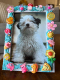 "Sweet Treat" 4" x 6" Teal Deco Cream Frame
