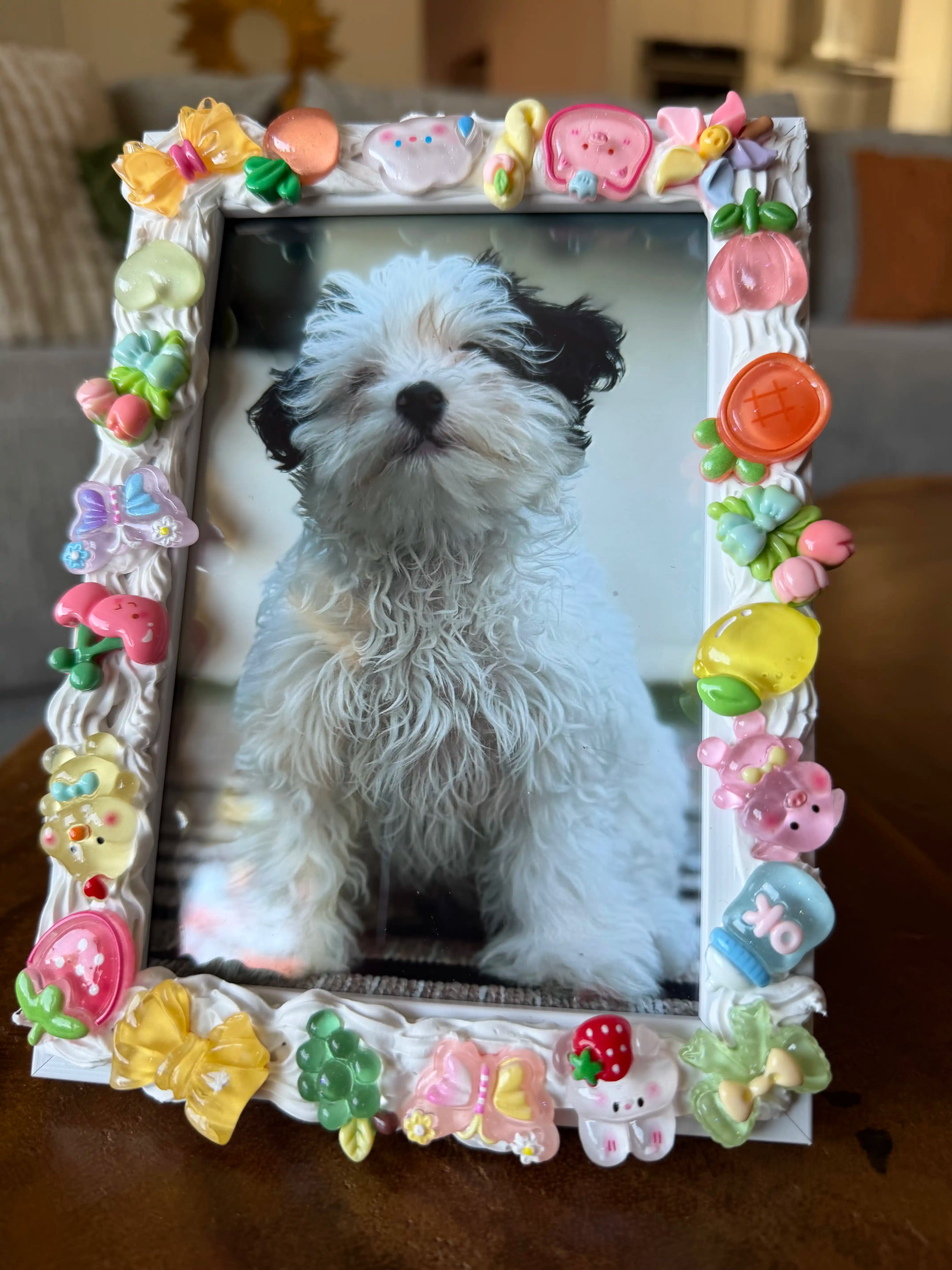 "Eclectic Fun" 4" x 6" White Deco Frame