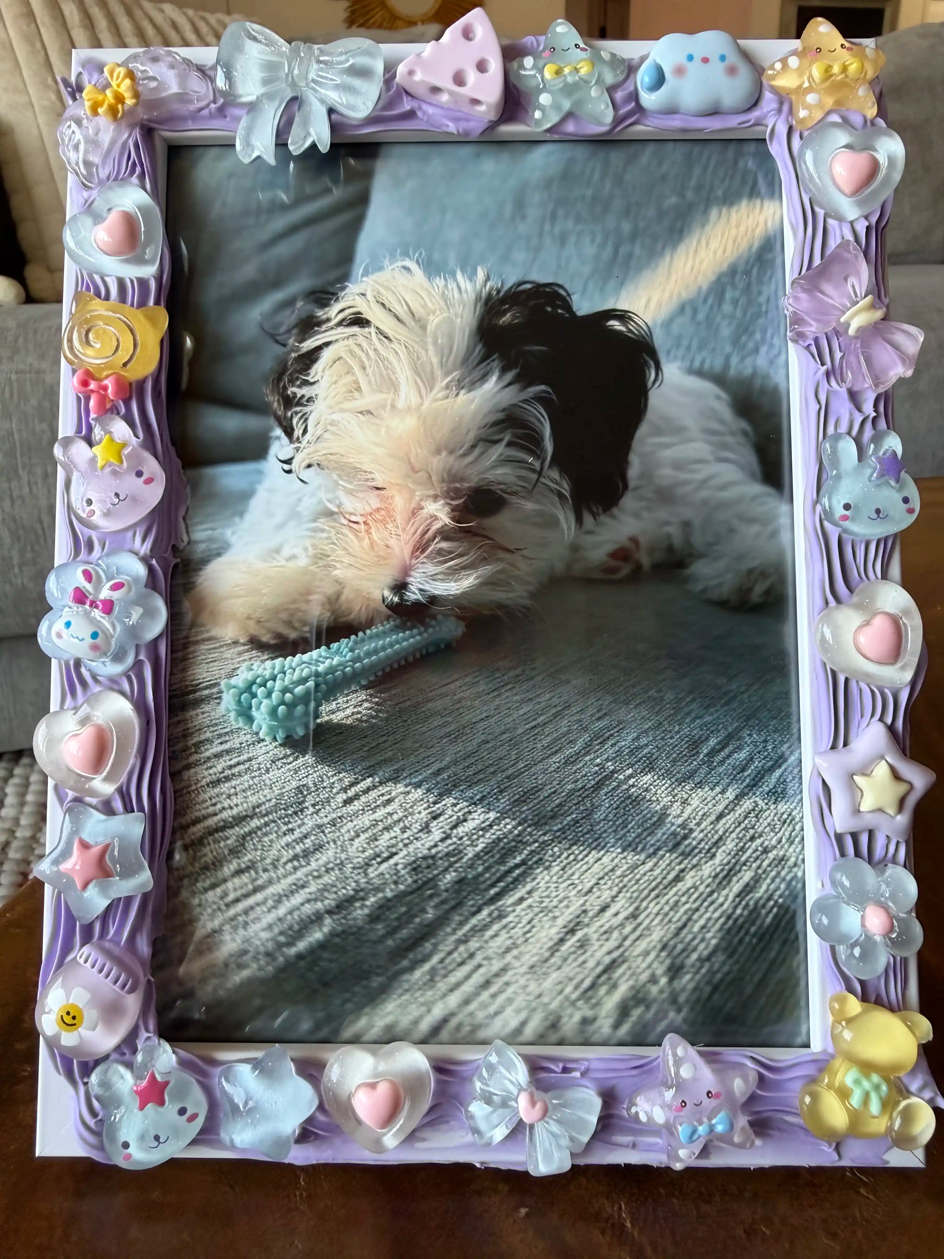 "Lavender Bow" 5" x 7" Sweetheart Frame