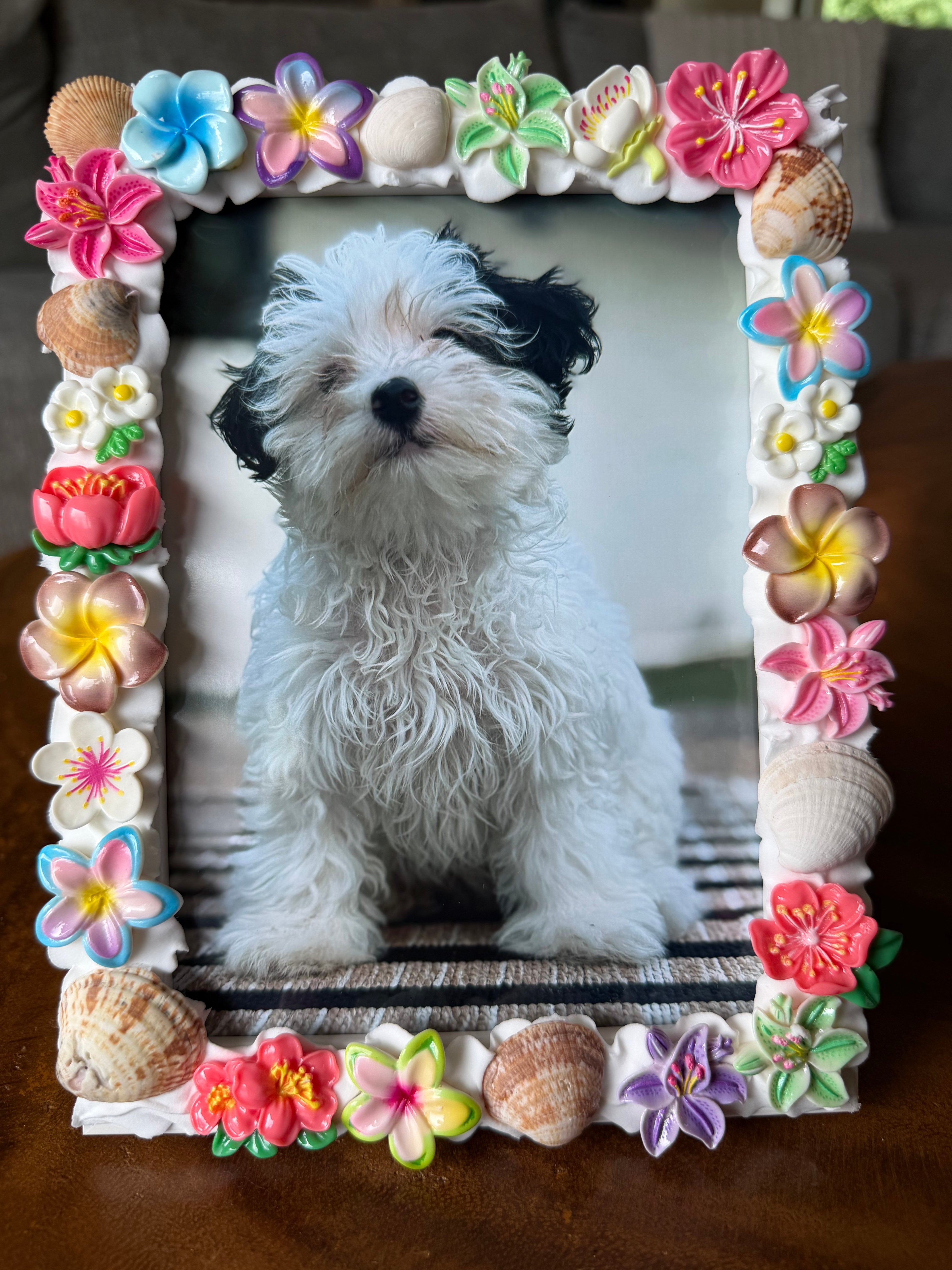 Island Luau Floral & Shell Deco Frame (5x7)