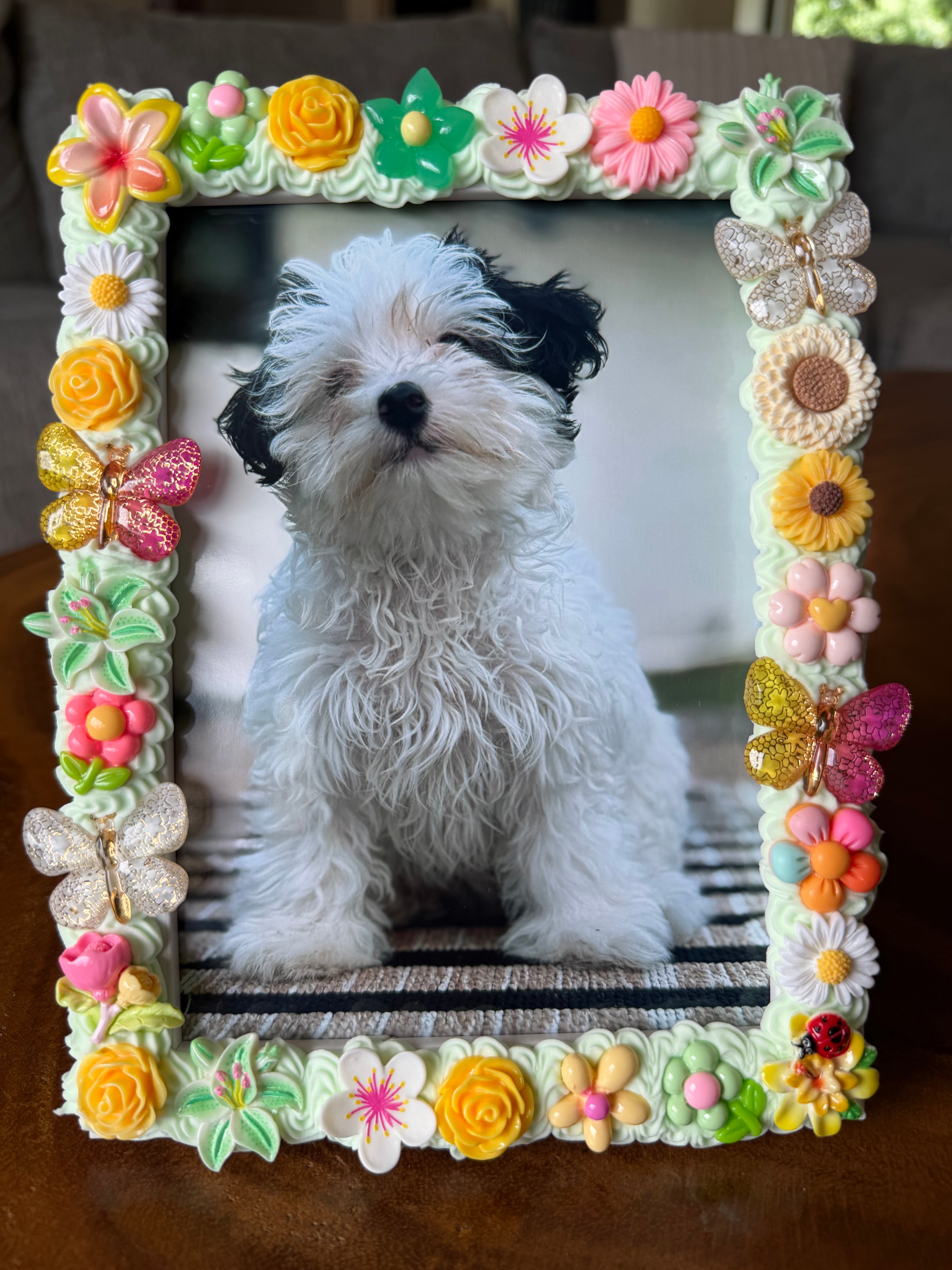 Mint Green Meadow Deco Frame (5x7)
